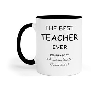 Teacher Gift Male - Personalised Teacher Mug - Gift For Him - Teacher Appreciation - Thank You Teacher - End Of Term Gift - Best Teacher UK