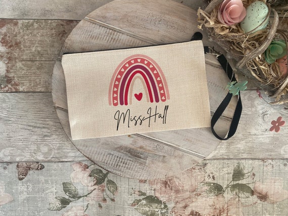 Teacher Gift, Personalised Teacher Pencil Case, End of Term Gift, Thank You Teacher, Teaching Assistant, Nursery Worker, Teacher Stationery