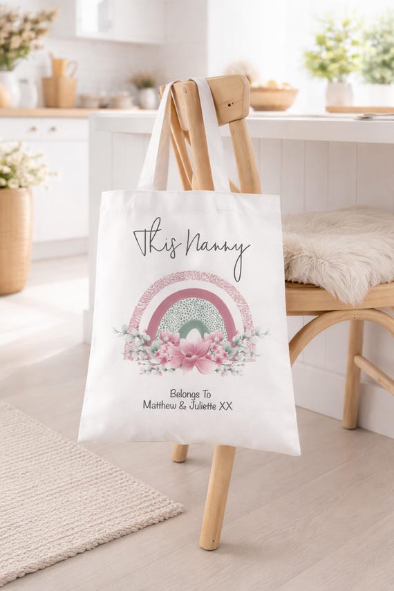 Personalised Nanny Gift, Nanny Tote Bag, Nanny Birthday Gift, Nanny Gift Bag, Nanny Christmas Gift, Gift For Nan Grandma Nana Nannie Granny