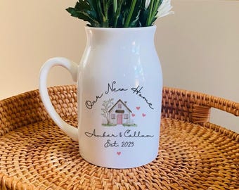 Personalised New Home Gift - Our New Home Small Vase - Housewarming Gift - Moving In Gift - Couples Gift - Friend Gift - First Home Gifts