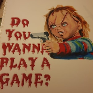 CHUCKY Original Fan Art Oil Painting