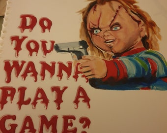 Pintura al óleo original de CHUCKY