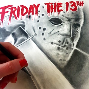 Friday The 13th Jason Voorhees Original Artwork FAN-Art