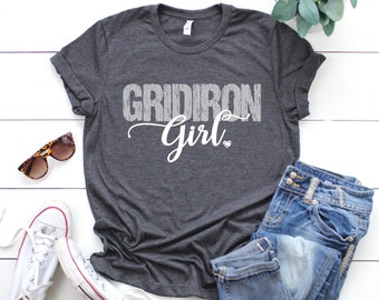 Football Shirts for Women, Sunday Funday shirt, Football T Shirt, Football Mom Shirt, Game Day Tee, Gridiron Girl shirt, Football T-shirt