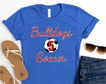 Soccer Shirt, Soccer Mom Shirt, Custom Soccer Shirts, Personalized Soccer Team Shirt, Soccer Gifts, Soccer Shirts for Women, Soccer Team Tee