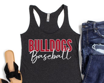 Baseball Tank Top, Personalized Baseball Tank Tops, Custom Baseball Tank, Baseball Tank Top for Women, Baseball Mom Shirt, Baseball Mom Gift