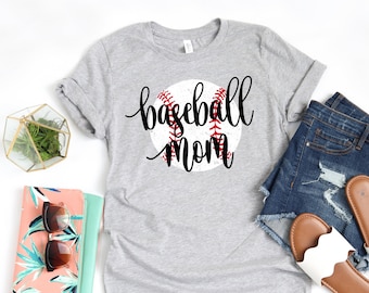 Baseboll mamma t-shirt