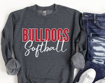 Softball Sweatshirt, Custom Softball Mom Shirt, Softball Shirts for Women, Personalized Softball Sweater, Softball Team Tees, Softball Gift