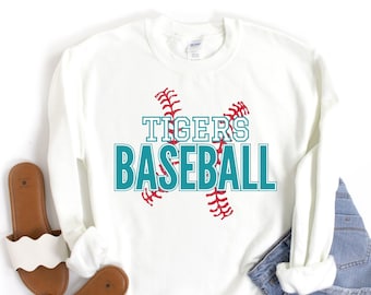 Baseball Sweatshirt, Baseball Mom Shirt, Custom Baseball Shirts for Women, Personalized Baseball Sweater, Baseball Team Tees, Baseball Gift