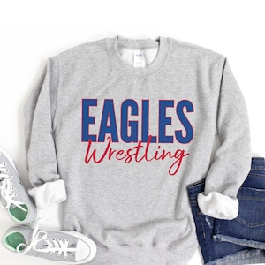 Wrestling Sweatshirt, Wrestling Mom Shirt, Custom Wrestling Shirts for Women, Personalized Wrestling Team Shirt, Wrestling Gifts, Wrestling
