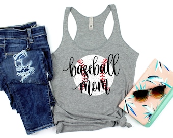 Baseball Mom Shirts, Baseball Tank Top, Baseball Shirt, Baseball Mom Tank Top, Honkbal Shirts voor Vrouwen, Baseball Tanks, Baseball TShirt