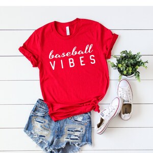 Baseball-Shirt, Baseball-Shirts für Frauen, Baseball-Mama-Shirts, Baseball-Shirts Damen Baseball Shirts Baseball Mom Shirt Baseball Vibes t