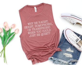 Equality Tank Top, Racism Shirt, Feminist Shirt, Anti Racism Shirt, Kindness T-Shirt, Human Rights Clothing, Humanity Shirt, Activism Tanks