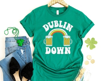 St Patricks Day Shirt Women, Dublin Down St Patricks Day Tee, St Patricks Day T Shirts, Shamrock Shirt, Lets Get Shamrocked, Lucky Tee