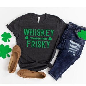 Whiskey St Patricks Day Shirt Women, Funny Whisky Drinking T Shirt, Lucked Up T-Shirt, St Patricks Tees for Men, Lucky Shirt, Shamrocked