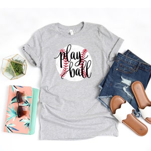 Baseball Shirt, Baseball Shirts for Women, Baseball Mom Shirts, Cute Baseball Shirts Womens baseball shirts Baseball Mom Shirt Play Ball Tee