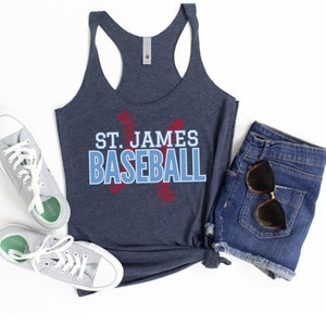 Baseball Tank Top Women, Baseball Tanks for Women, Baseball Mom Tank, Baseball Mom Shirt, Custom Baseball Tank, Personalized Baseball Shirt