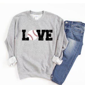 Baseball Sweatshirt, Womens Baseball Sweater, Baseball Mom Shirt, Long Sleeve Baseball Shirt, Love Baseball Sweatshirts, Baseball Gifts