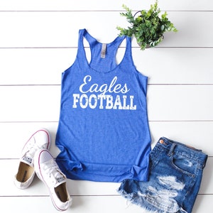 Football Mom Tank Tops, Custom Football Shirts for Women, Personalized Football Tanks, Football Shirt, Football TShirt, Football Tank Top