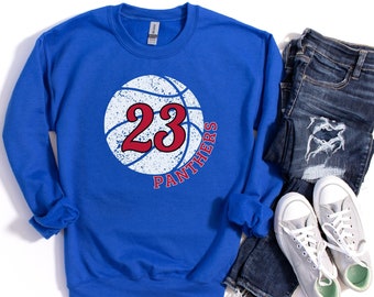 Basketball Sweatshirt, Basketball Mom Shirt, Basketball Shirt, Custom Basketball Sweatshirt for Women, Personalized Basketball Gift, Senior