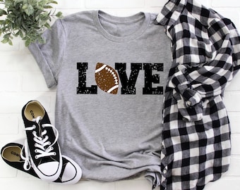 Football Shirts for Women, Football Mom Shirt, Game Day Shirts, Womens Football TShirt, Football Tees, Love Football Shirt, Tailgating Shirt
