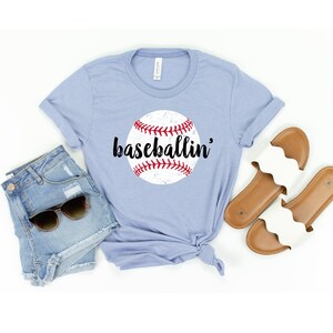 Baseball Mom Shirts, Baseball Shirt, Womens Baseball Shirts, Game Day Shirt, Baseball Tees, Baseball Shirts for Women, Baseballin Tshirt