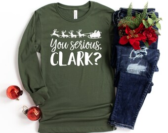 You Serious Clark T-Shirt, Christmas Holiday Shirt, Funny Christmas Tee, National Lampoon, Griswold Family TShirt, Lindo pijama navideño