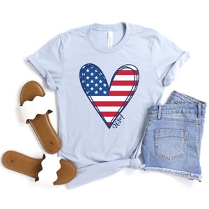 4th of July Shirts for Women, American Flag Shirt, USA Shirt, 4th July ...