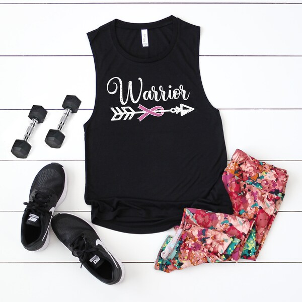 Breast Cancer Tank Top, Cancer Awareness Shirt, Pink Ribbon, Survivor Gift, Chemo Shirt, Fighter T Shirt, Warrior Shirt, Cancer Race Tanks