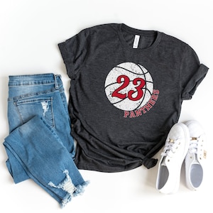 Basketball Shirt, Basketball Mom Shirt, Basketball Shirts for Women, Custom Basketball Shirt, Personalized Basketball Tee, Team Name Number
