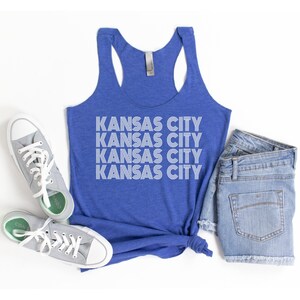 Kansas City Tank Top, Womens KC Tank Top, Kansas City Tanks, KC Shirt, Kansas Tank Top for Women, Kansas City, KC Tshirts, Kansas City Tees