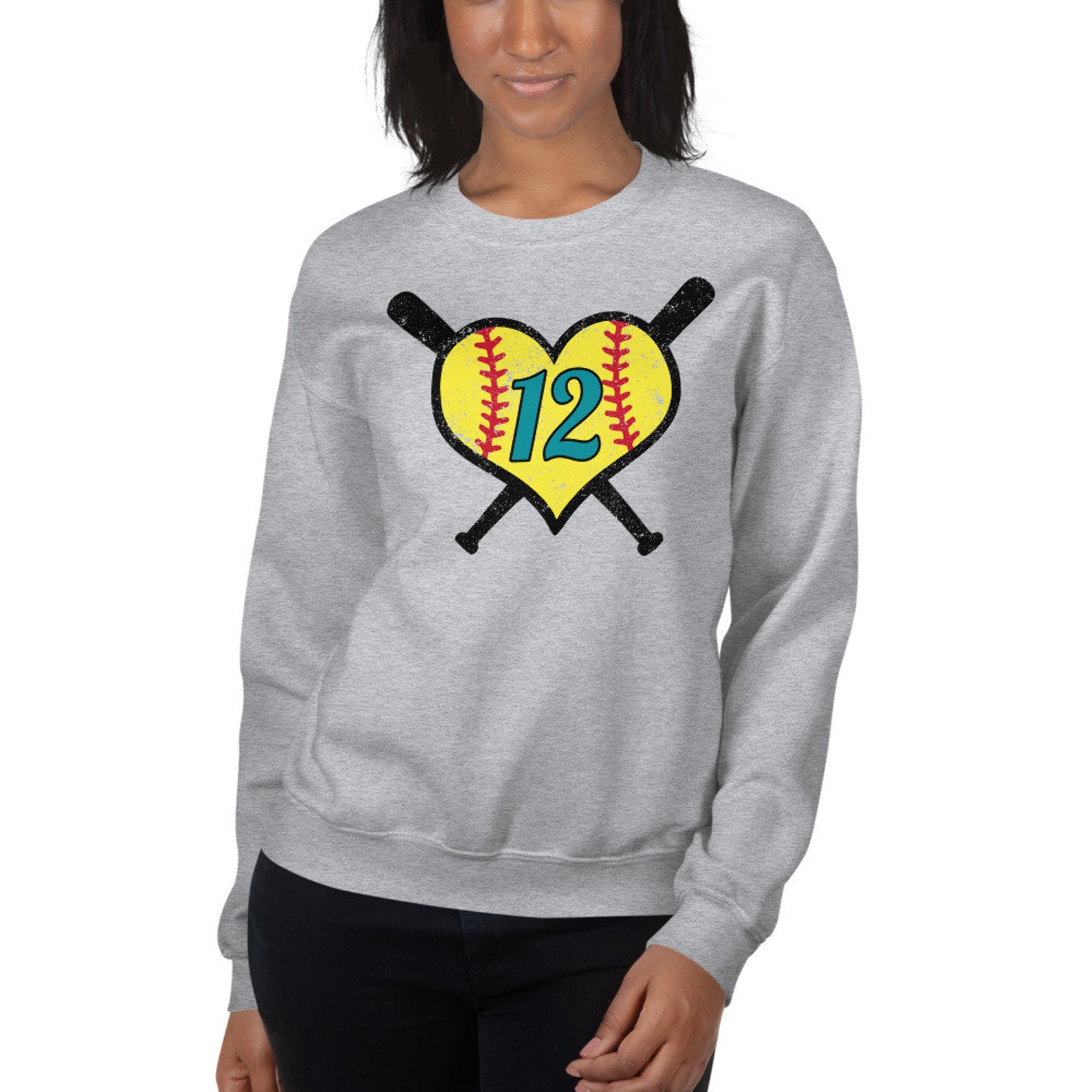 Sudadera Softball sudaderas Softball para mujer suéter de Etsy