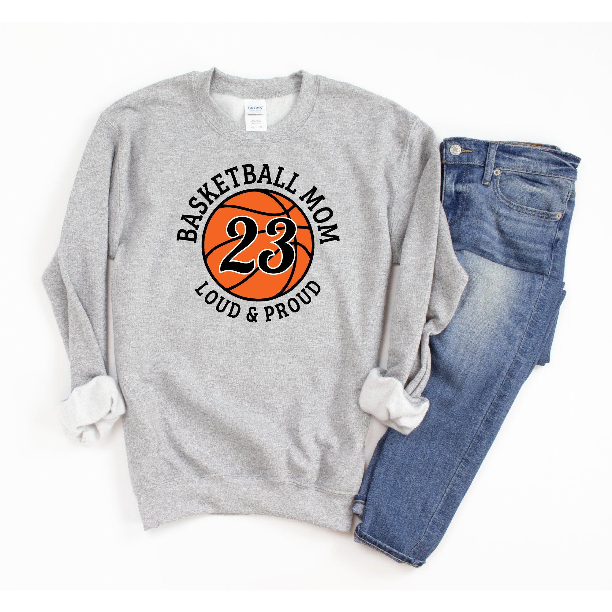 Basketball Sweatshirt Women Basketball Mom Sweatshirt Etsy