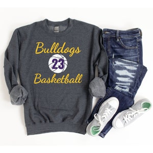 Basketball Sweatshirt, Basketball Shirts for Women, Custom Basketball Sweatshirts, Basketball Mom Shirt, Personalized Basketball Sweaters