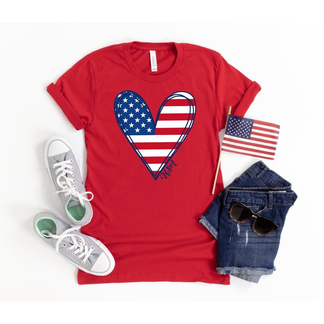 American Flag Shirt Women, 4th of July Shirt, USA Shirt, July 4th ...