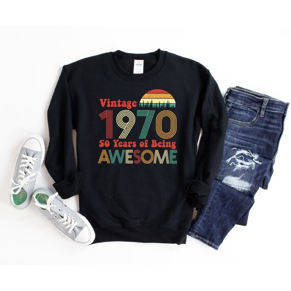 Made In 70 50 Years Of Awesomeness 1970 Birthday Retro Tee T-Shirt Made In 70 50 Years Of Awesomeness 1970 Birthday Retro Tee T-Shirt