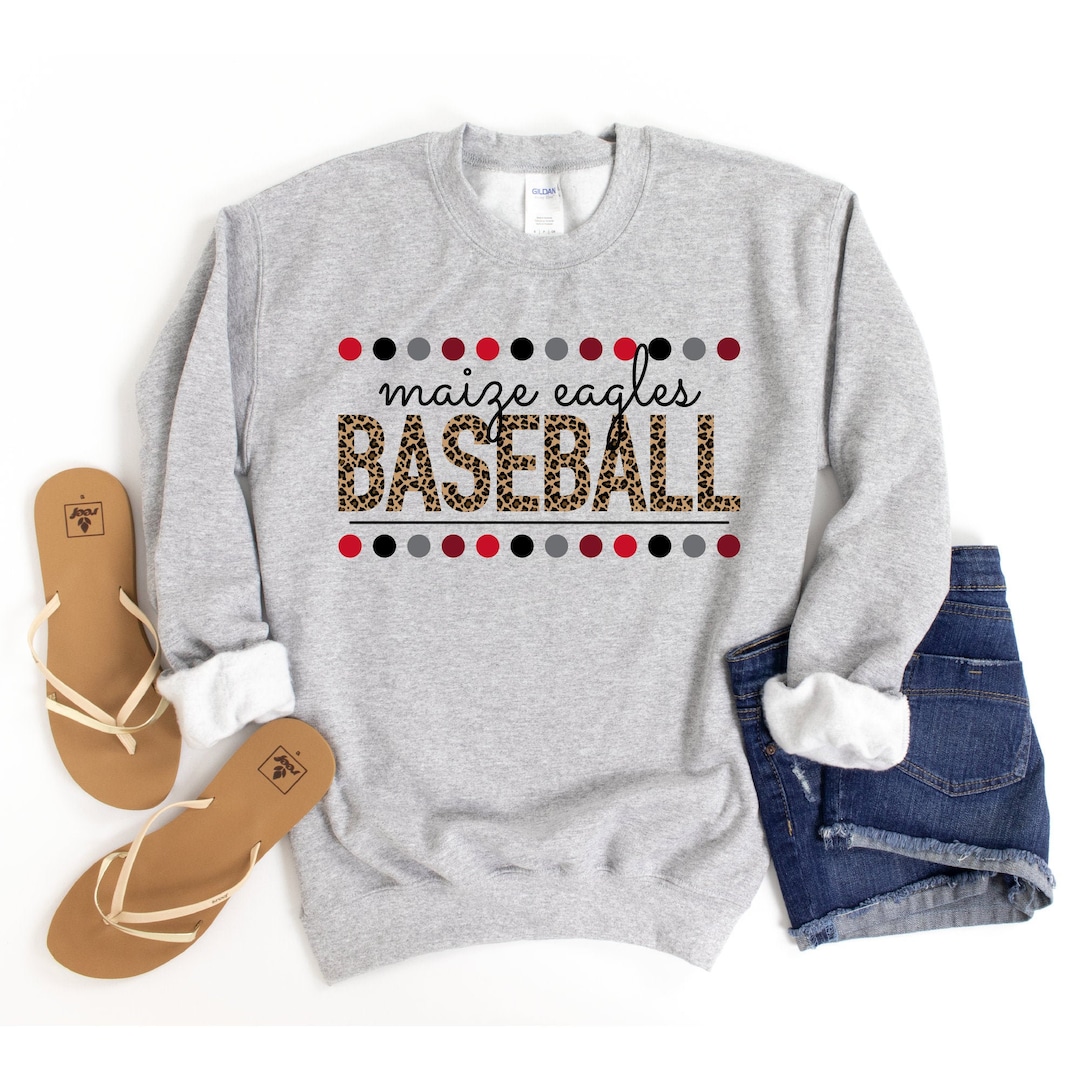 Baseball Sweatshirt, Personalized Baseball Sweatshirt for Women, Custom