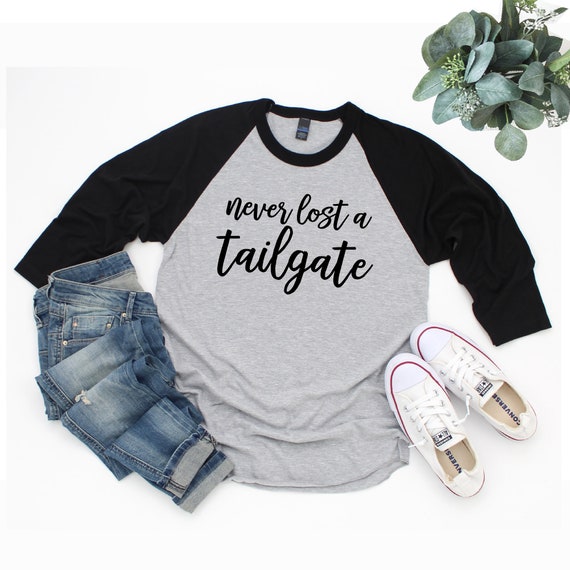 Never Lost a Tailgate Football Shirt Women Cute Game Day - Etsy