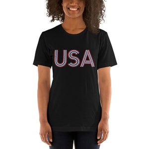 USA Shirt American Flag Shirt 4th of July Shirt Women Retro - Etsy