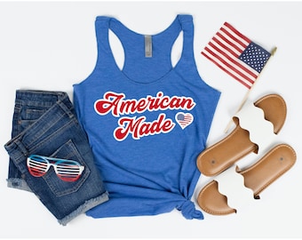 4 de julio Tank Top, Women 4th of July Shirt Womens Tank Top, American Flag Tanks, Fourth of July TankTop, America Tank, American Made Tank