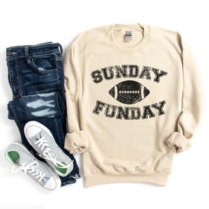 Rainbow Sunday Funday Graphic Crew Sweatshirt main image 1