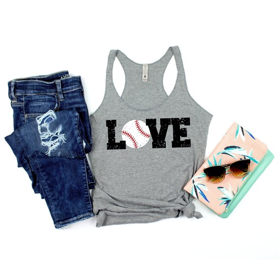 Baseball Mom Tank, Baseball Shirts for Women, Baseball Tank Tops, Baseball Shirt, Cute Baseball Tank Top, Love Baseball Tee, Baseball Gift