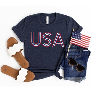 USA shirt. 4th of July shirt. Red, white and blue America shirt.