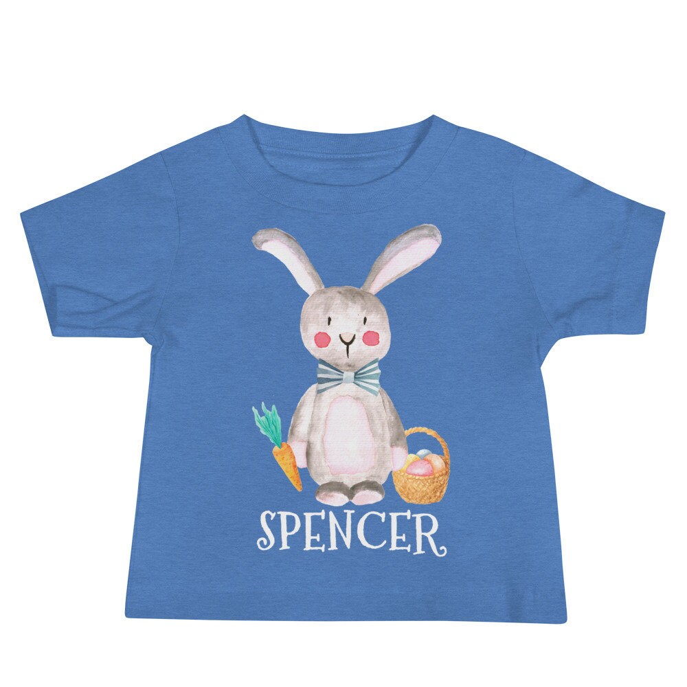 Easter Shirt Baby Boy Easter Bunny Shirt Personalized Easter Etsy