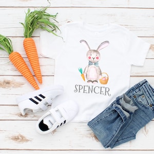 Easter Shirts Boys, Easter Bunny Shirt, Personalized Easter Gift, Toddler Boy Easter Tshirt, Hip Hop, Bunny Face, Custom Easter Tees