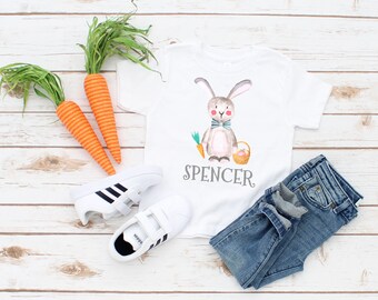 Easter Shirts Boys, Easter Bunny Shirt, Personalized Easter Gift, Toddler Boy Easter Tshirt, Hip Hop, Bunny Face, Custom Easter Tees