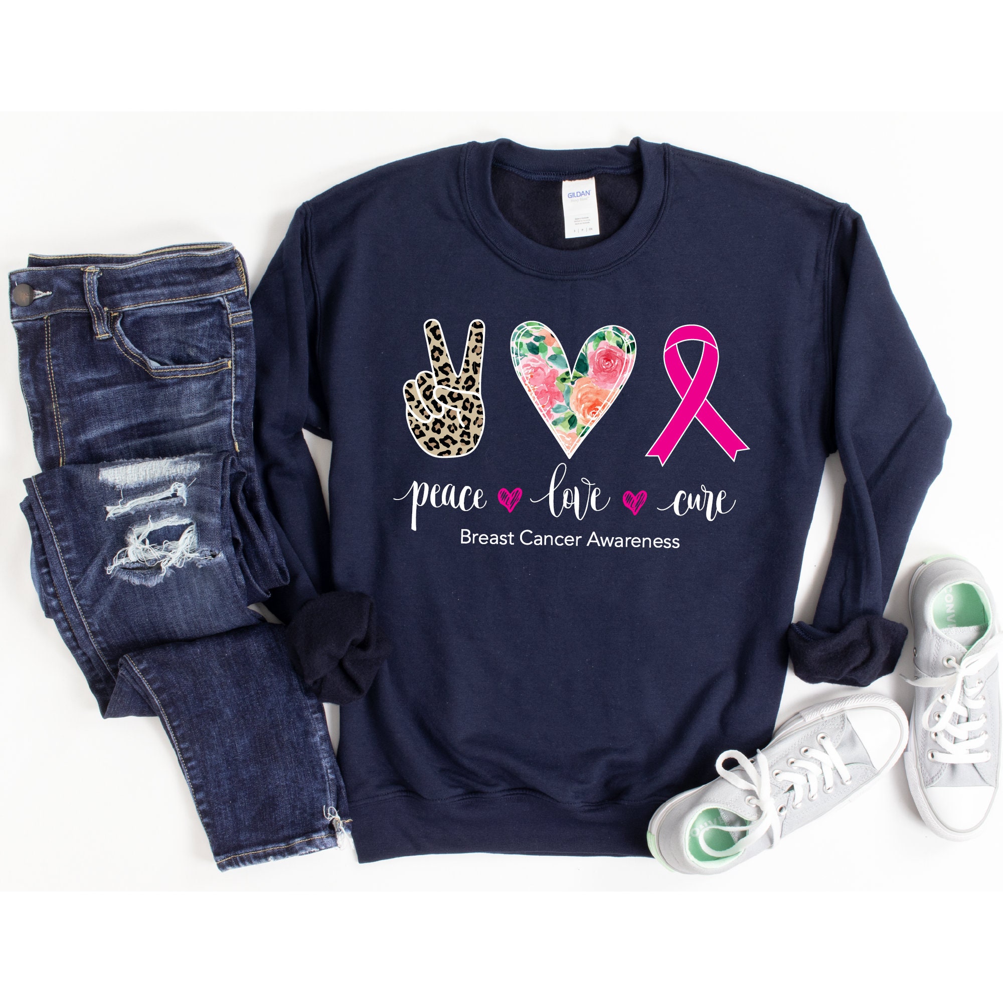 Breast Cancer Shirt Breast Cancer Survivor Gift Long Sleeve | Etsy