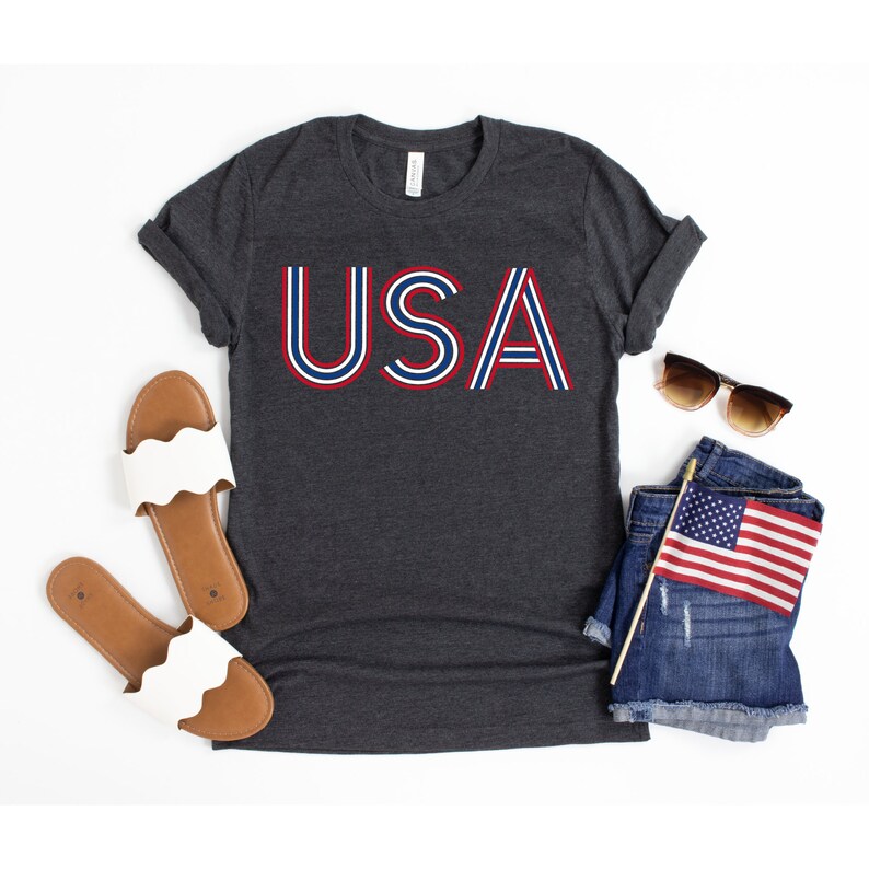 USA shirt. 4th of July shirt. Red, white and blue America shirt.