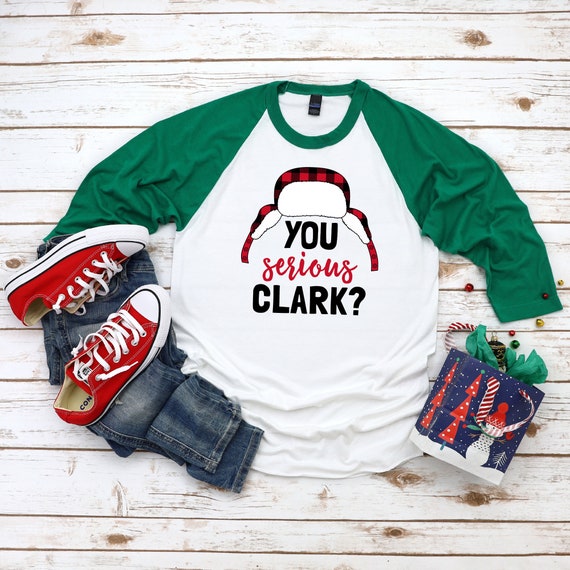 You Serious Clark Christmas Vacation Plaid Red Funny T-Shirt You Serious Clark Christmas Vacation Plaid Red Funny T-Shirt
