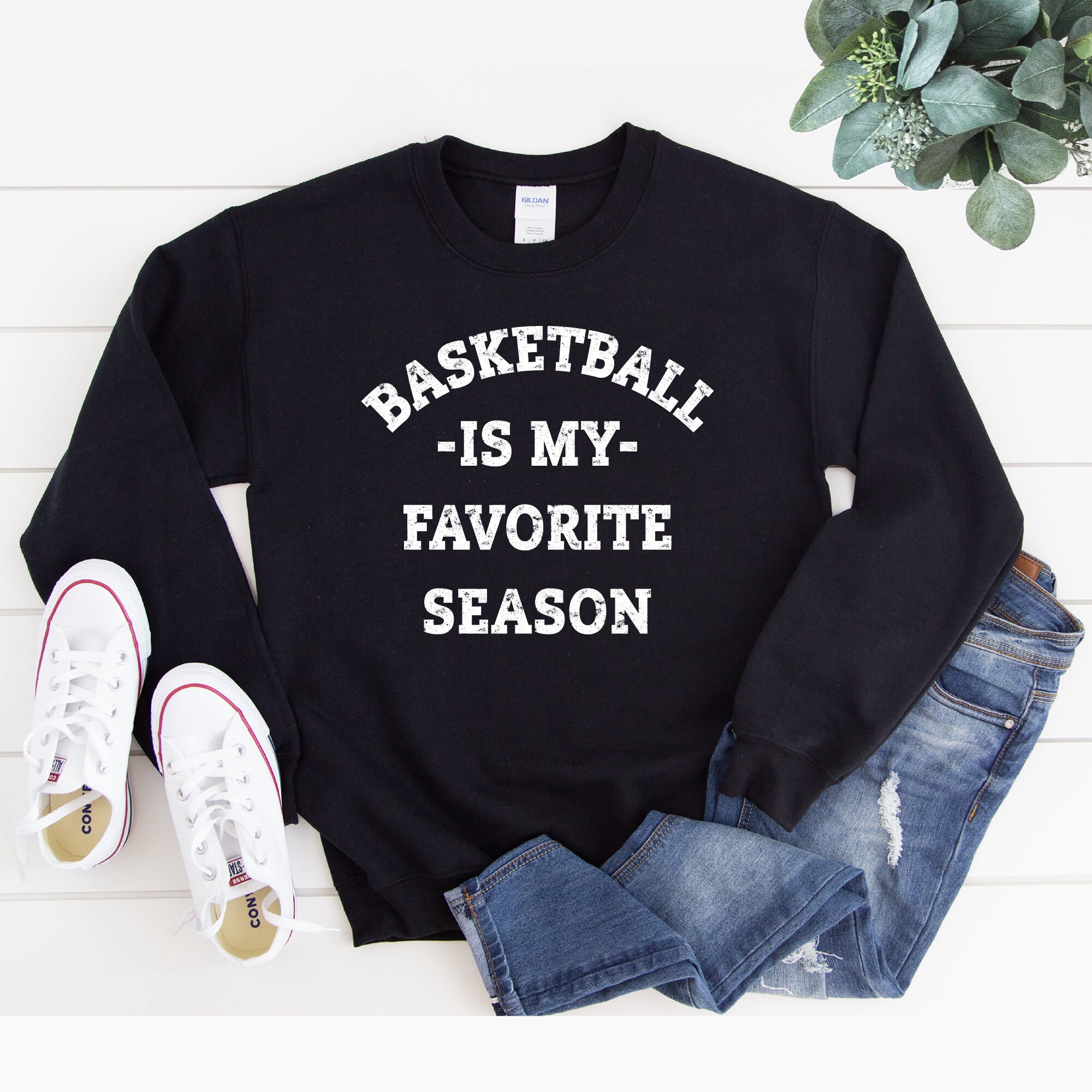 Basketball Is My Favorite Season Sweatshirt Womens Basketball | Etsy